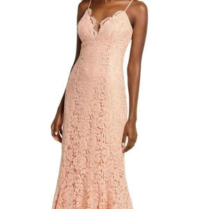0490W LULU’S FORMAL MERMAID DRESS‎ SPAGHETTI STRAPS SWEETHEART NECKLINE CORAL